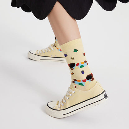 Cartoon Cute Illustration Quarter Socks(5 Pairs) - image 10