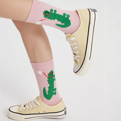 Cartoon Cute Illustration Quarter Socks(5 Pairs) - image 8