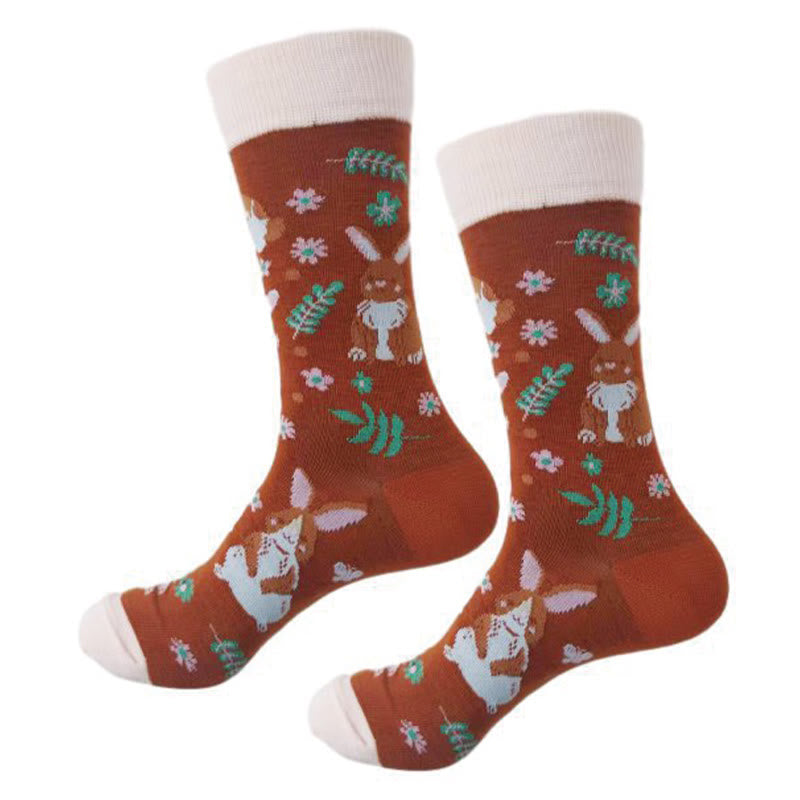 Crocodile Rabbit Quarter Socks(6 Pairs) - image 3