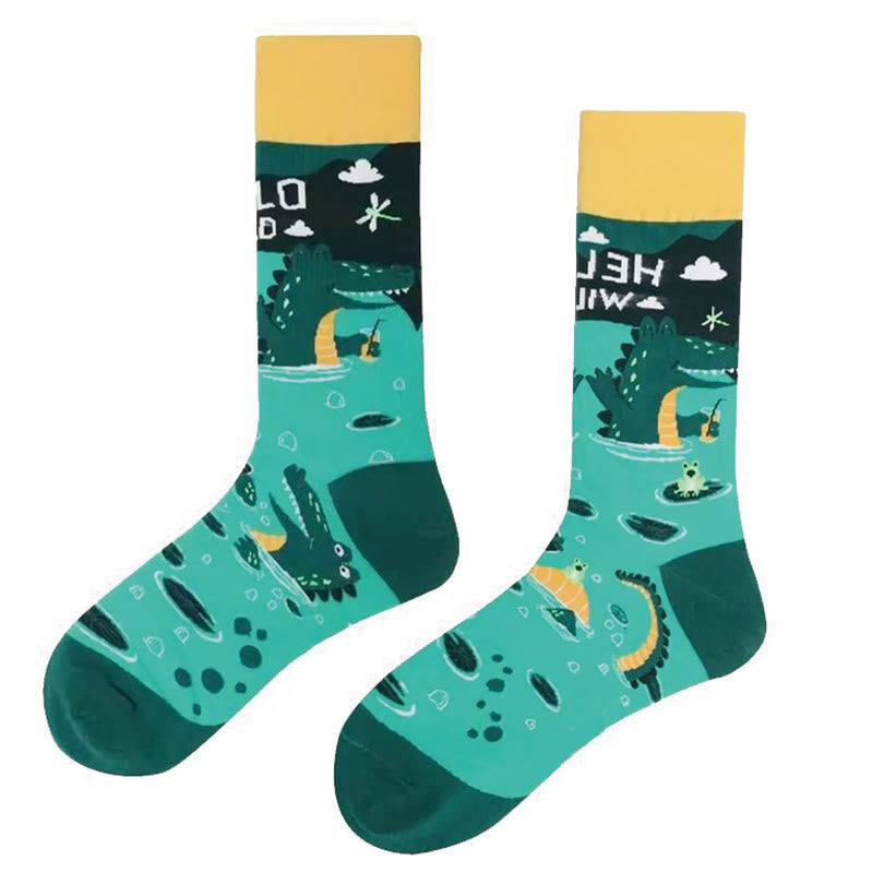 Crocodile Rabbit Quarter Socks(6 Pairs) - image 10