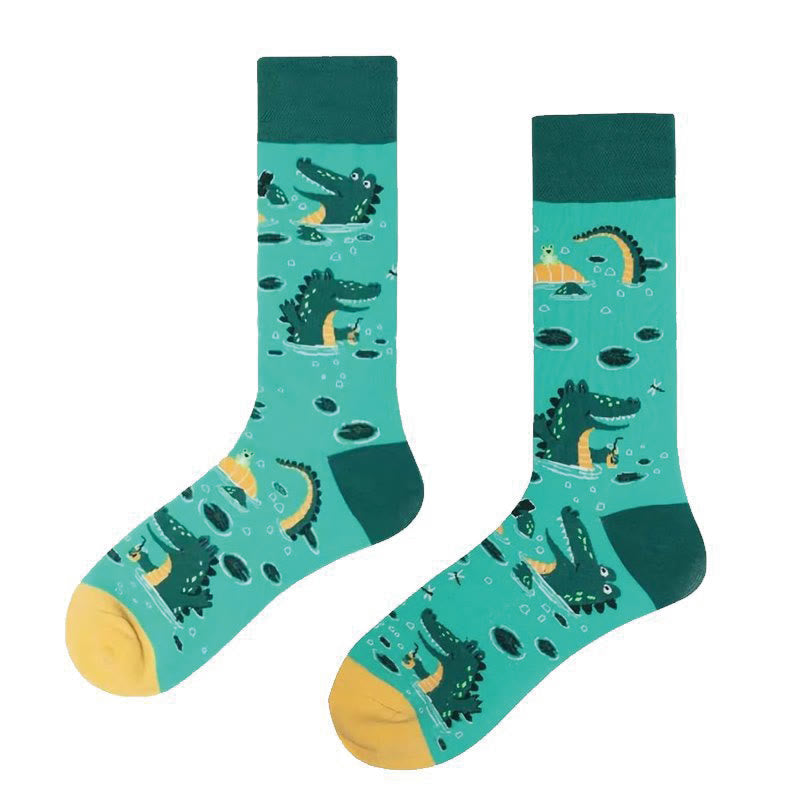 Crocodile Rabbit Quarter Socks(6 Pairs) - image 13