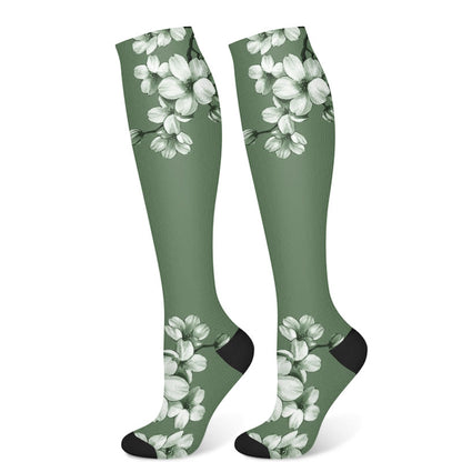 Serene Flowers Compression Socks(3 Pairs)