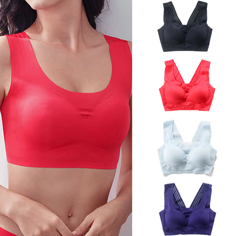Seamless Wireless Bra with Back Beauty Design - image 0