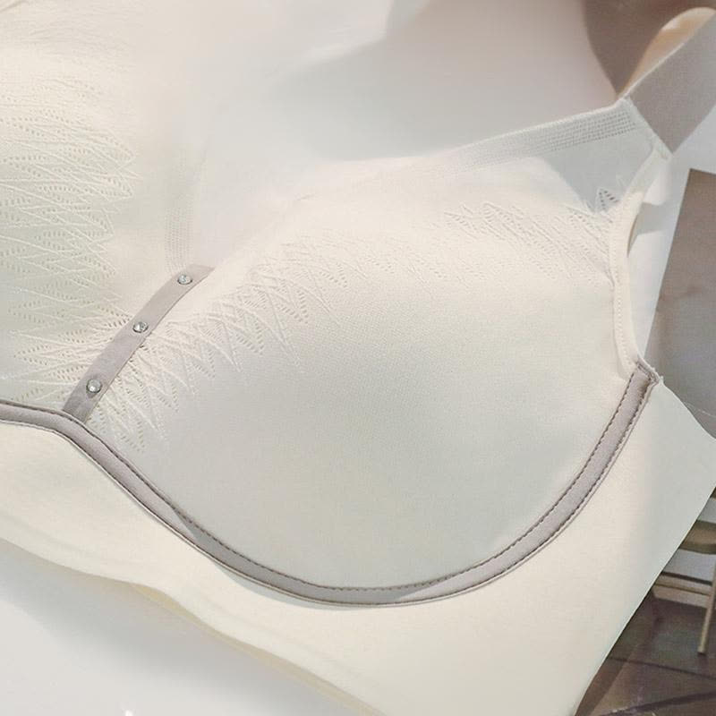 Color-Blocked Breathable Wireless Bra - image 11