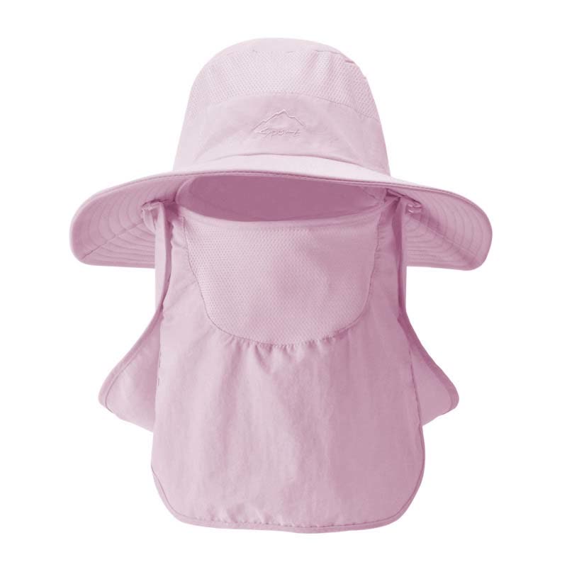 Multi-functional Outdoor Quick Dry Bucket Hat - Pink - One Size - image 8