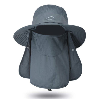 Multi-functional Outdoor Quick Dry Bucket Hat - Dark Grey - One Size - image 20
