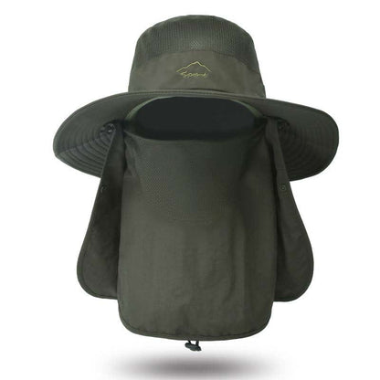 Multi-functional Outdoor Quick Dry Bucket Hat - Dark Green - One Size - image 23