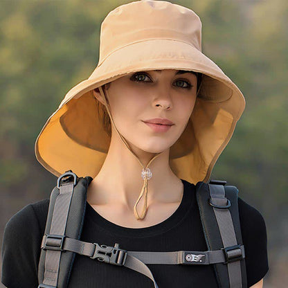 Outdoor Hiking Wide-Brim Bucket Hat - image 4