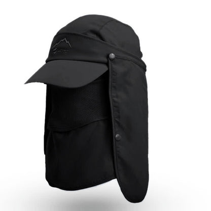 Multi-wear Outdoor Sun Protection Baseball Cap - Black - One Size - image 17