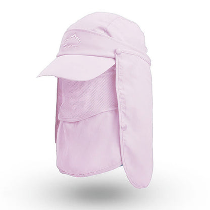 Multi-wear Outdoor Sun Protection Baseball Cap - Pink - One Size - image 14
