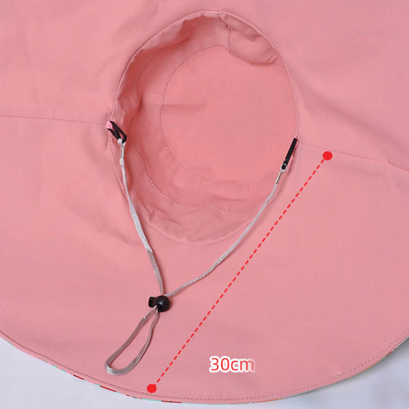 Reversible Wide-Brim Sun Bucket Hat - image 3
