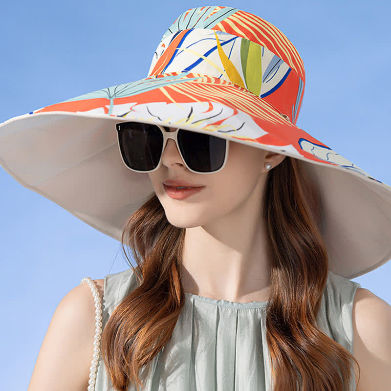 Reversible Wide-Brim Sun Bucket Hat - image 8