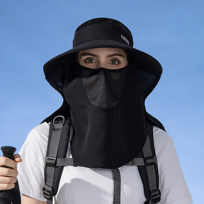 Sun Protection Bucket Hat with Attached Face Scarf - image 18