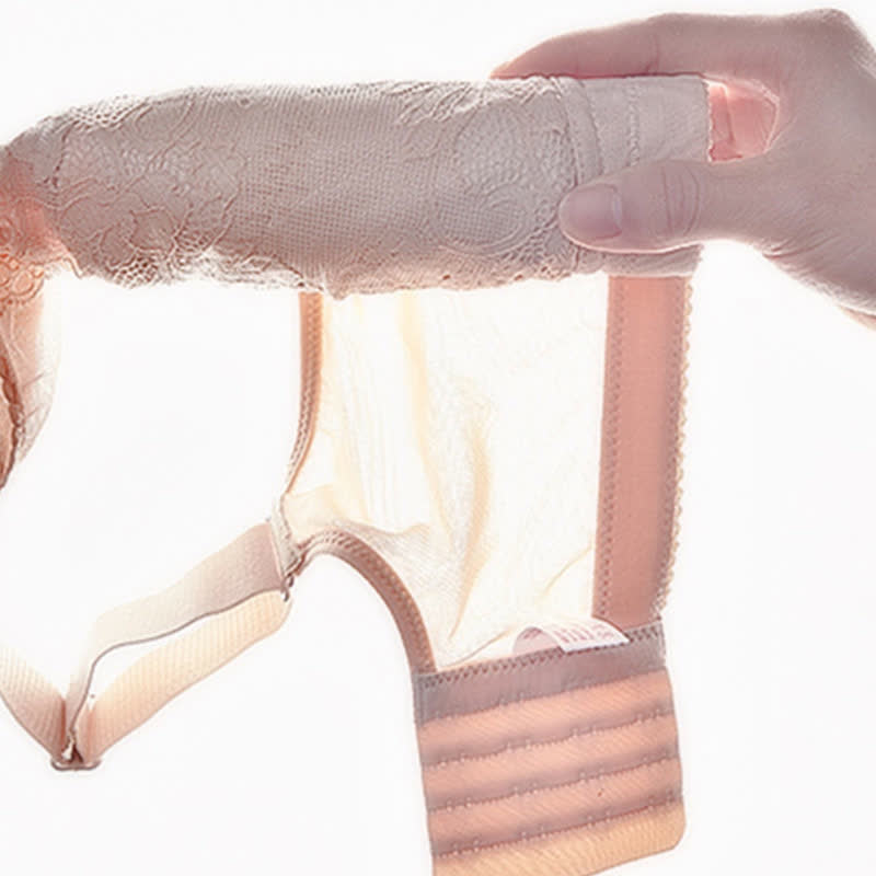 Lightweight Floral Embroidery Wireless Bra - image 11