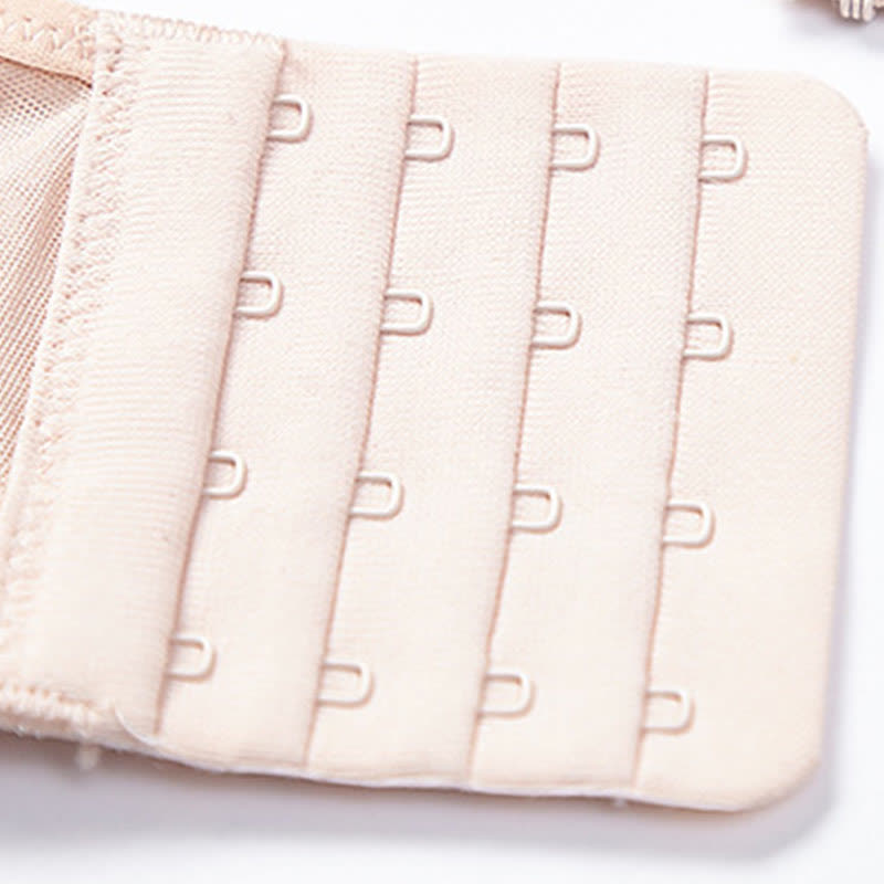 Lightweight Floral Embroidery Wireless Bra - image 12