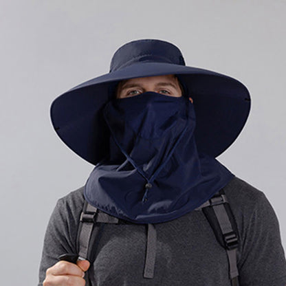Outdoor Sun Protection Mask Bucket Hat - image 10