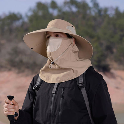 Outdoor Sun Protection Mask Bucket Hat - image 15