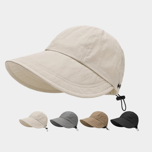 Solid Color Wide Brim Sun Baseball Cap - image 0