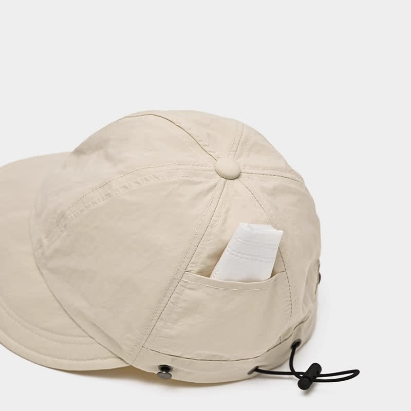Solid Color Wide Brim Sun Baseball Cap - image 3