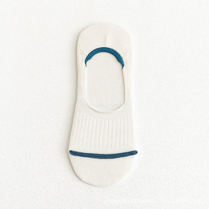 Cotton No-Show Socks with Heel Grips(10 Pairs) - White - EU39-45(US6-11) - image 15
