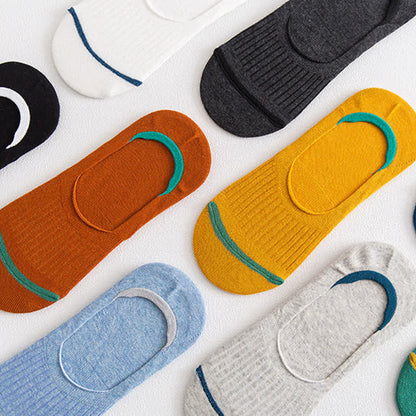 Cotton No-Show Socks with Heel Grips(10 Pairs) - image 3