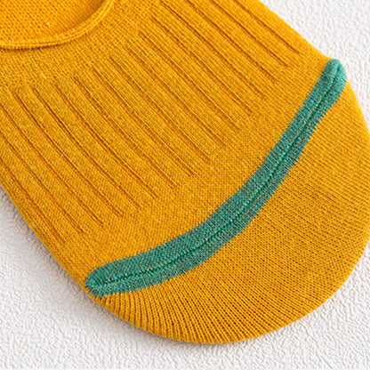 Cotton No-Show Socks with Heel Grips(10 Pairs) - image 10