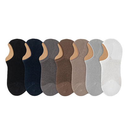 Lightweight Cotton Breathable No-Show Socks(7 Pairs) - Multicolor - EU39-45(U6-11) - image 3