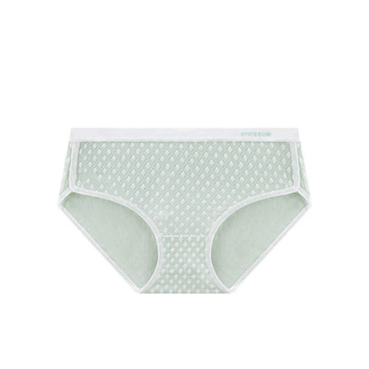 Mid-rise Jacquard Comfy Soft Brief(3 Packs) - Green - 3XL - image 0