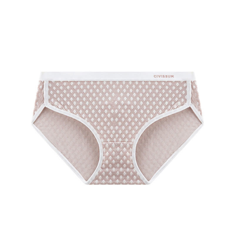 Mid-rise Jacquard Comfy Soft Brief(3 Packs) - Coffee - 3XL - image 8