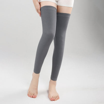 Modal Thin Silicone Non-Slip Thigh Sleeves - Dark Grey - XL - image 4