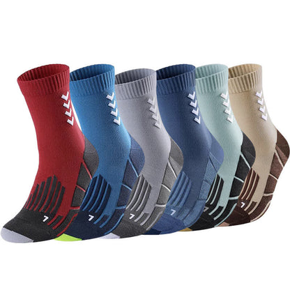 Arrow Striped Sports Ankle Compression Socks(5 Pairs) - image 0
