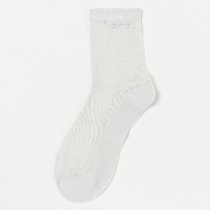 Ultra-thin Breathable Solid Color Mesh Socks(8 Pairs)