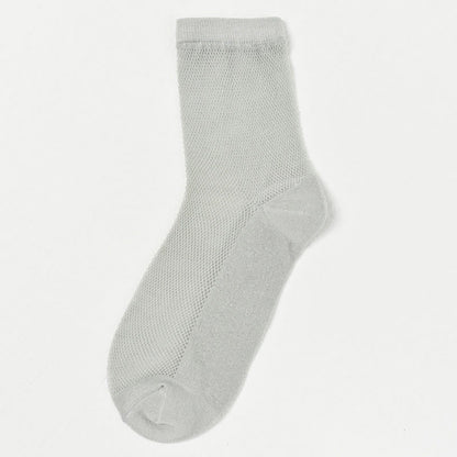 Ultra-thin Breathable Solid Color Mesh Socks(8 Pairs)
