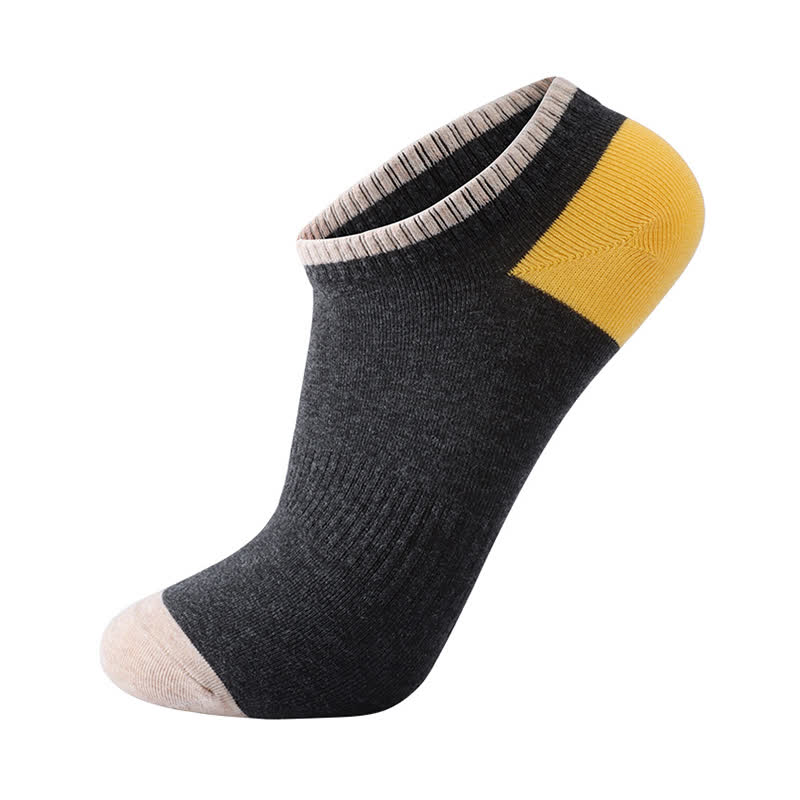 Cotton Colorful Sweat Absorbent Invisible Socks(6 Pairs)