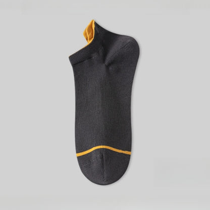 Solid Color Cotton Thin Absorbent Socks(5 Pairs)