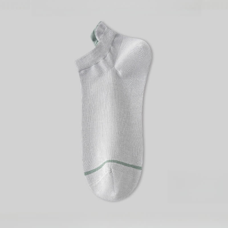 Solid Color Cotton Thin Absorbent Socks(5 Pairs)