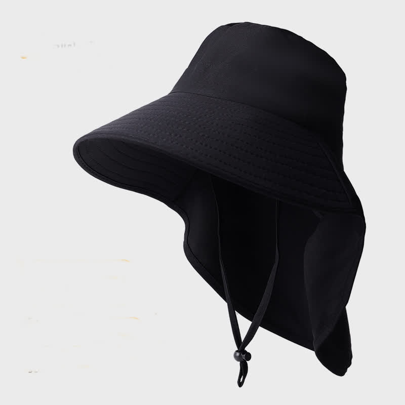 Outdoor Waterproof Quick Dry Bucket Hat - Black - One Size - image 8