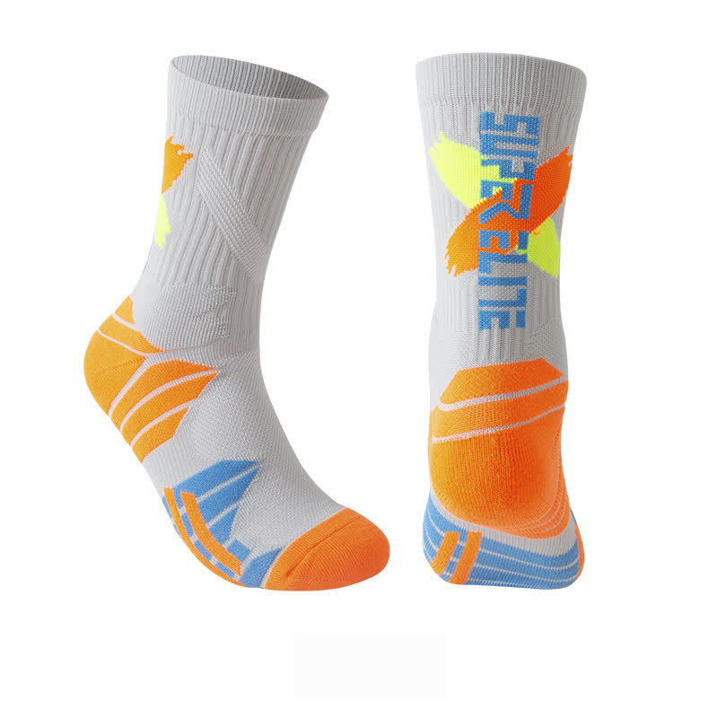 Color-Block Cushioned Support Basketball Quarter Socks(7 Pairs) - F - EU38-44(US5-10) - image 8