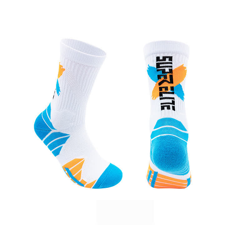 Color-Block Cushioned Support Basketball Quarter Socks(7 Pairs) - D - EU38-44(US5-10) - image 6