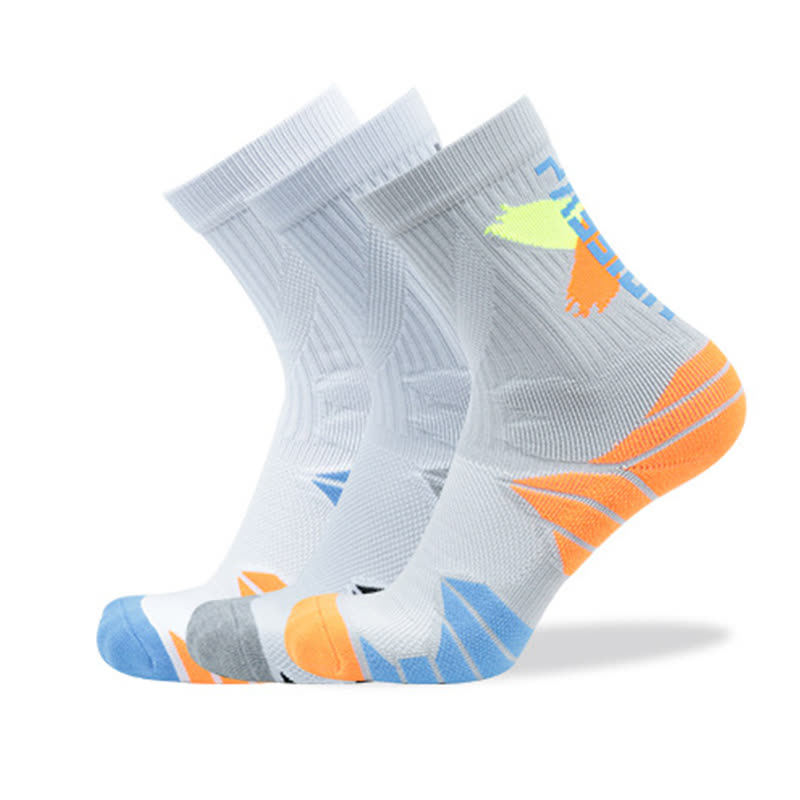 Color-Block Cushioned Support Basketball Quarter Socks(7 Pairs) - image 2