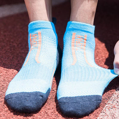 Color-Block Sports Compression Ankle Socks(5 Pairs) - image 7