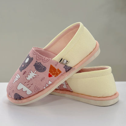 Cute Animal Print Non-Slip Canvas Home Slippers - image 4