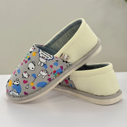 Cute Animal Print Non-Slip Canvas Home Slippers - image 10