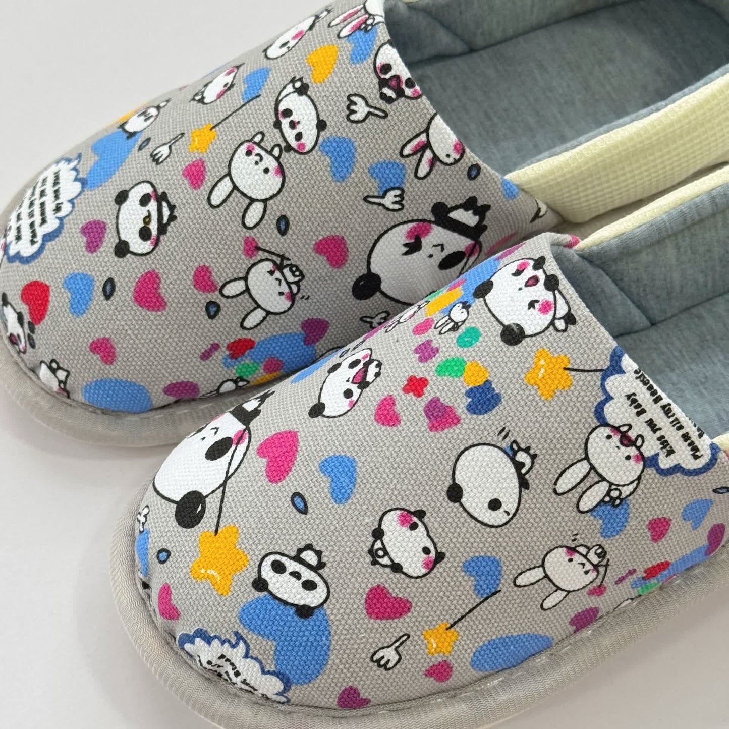 Cute Animal Print Non-Slip Canvas Home Slippers - image 11