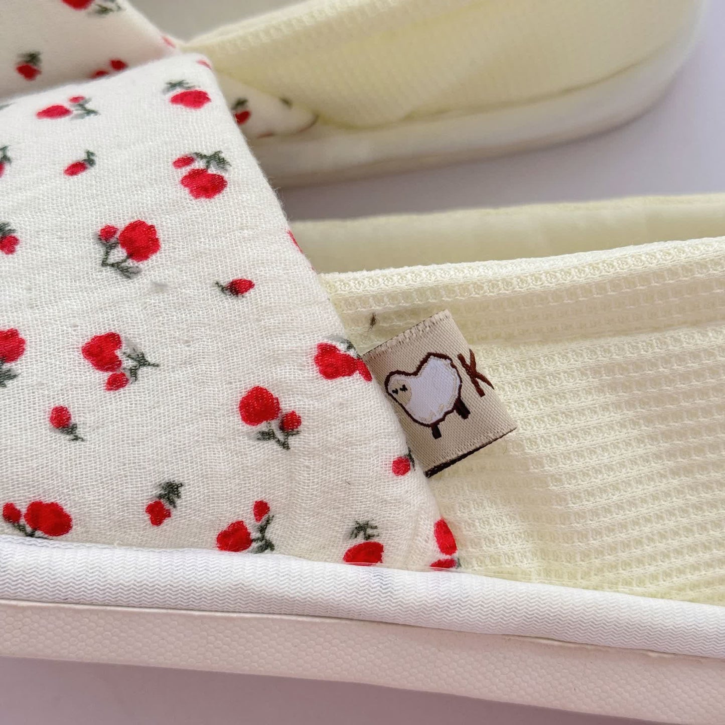 Floral Non-Slip Canvas Home Slippers - image 5