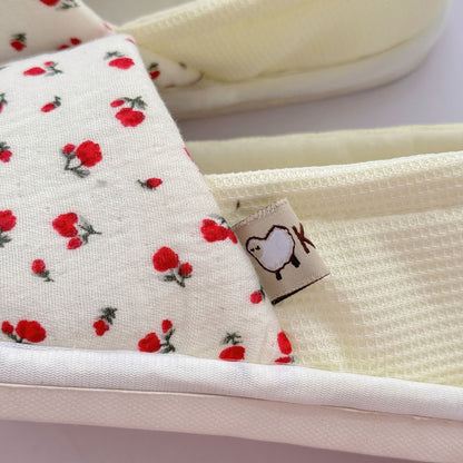 Floral Non-Slip Canvas Home Slippers - image 5