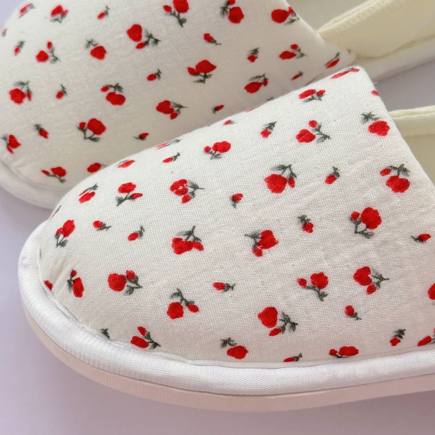 Floral Non-Slip Canvas Home Slippers - image 4