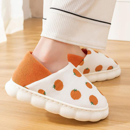 Cartoon Print Thick-Soled Non-Slip Closed-Back Slippers - image 3