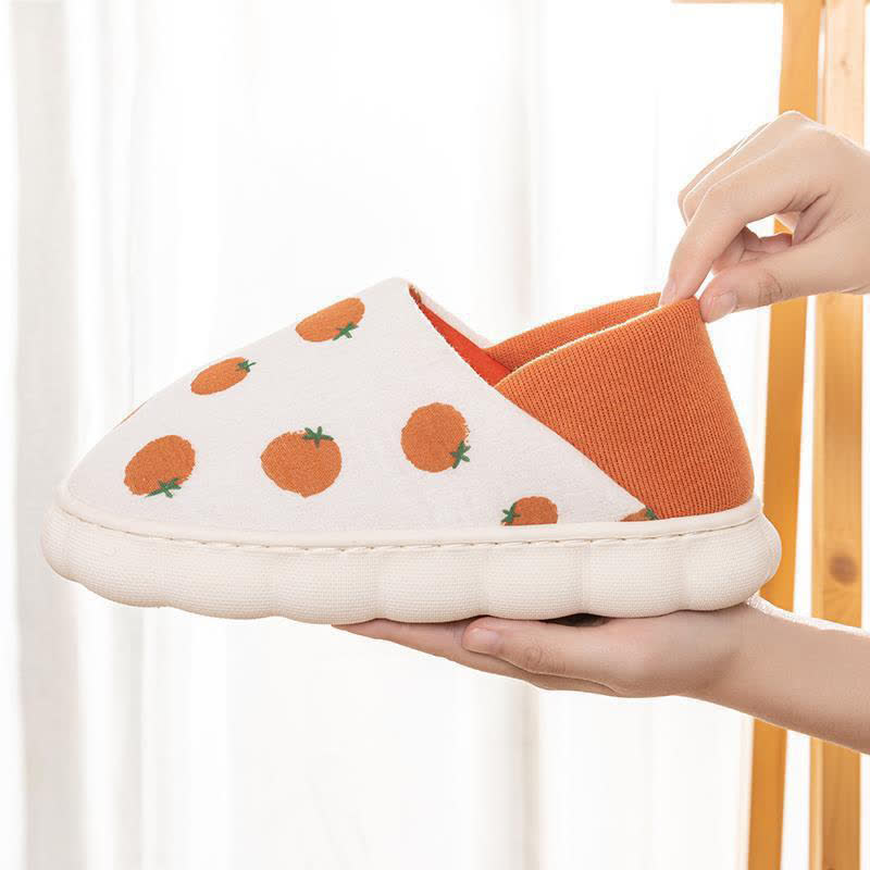 Cartoon Print Thick-Soled Non-Slip Closed-Back Slippers - image 5