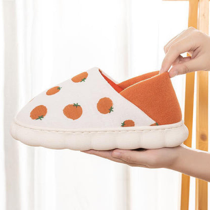 Cartoon Print Thick-Soled Non-Slip Closed-Back Slippers - image 5